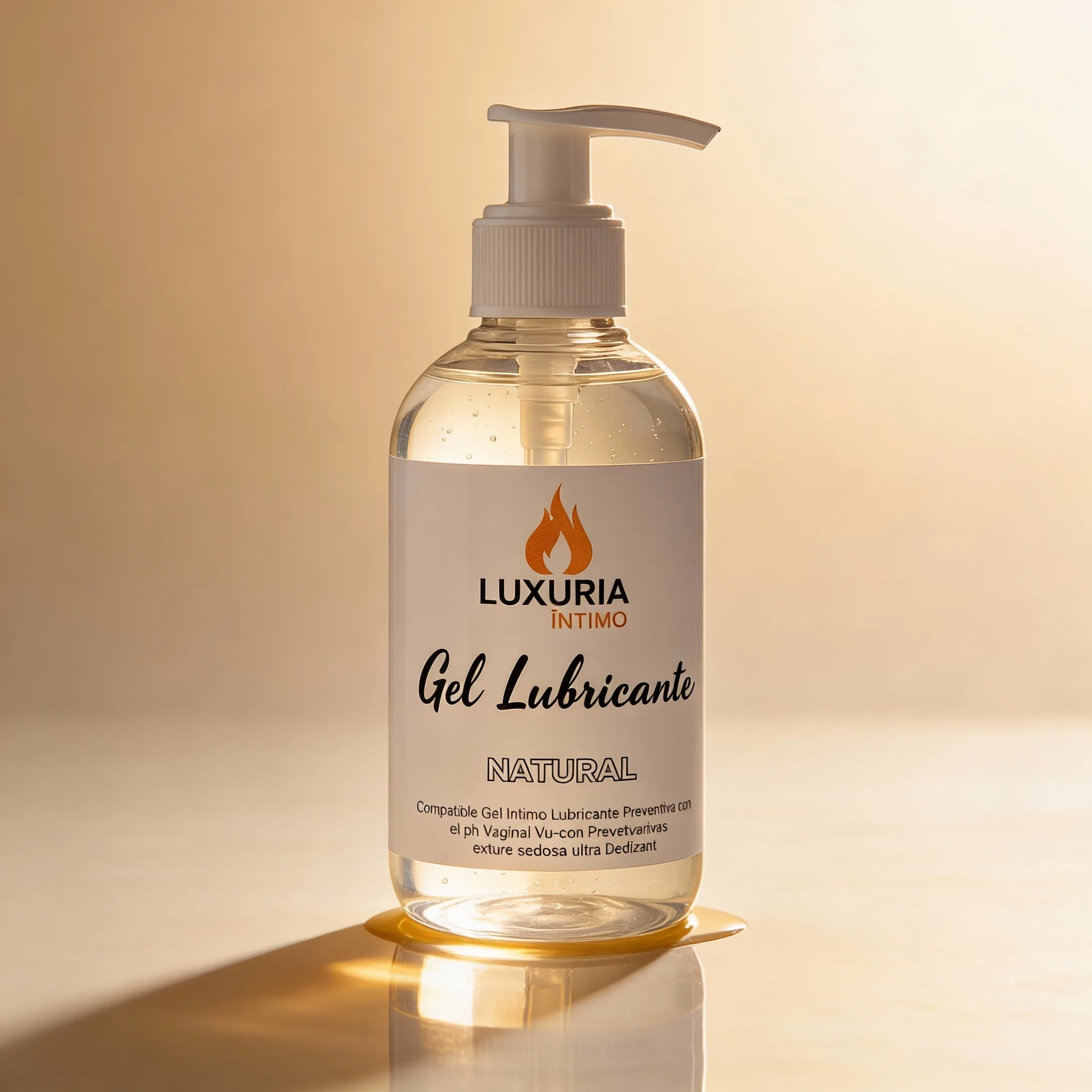 Gel Lubricante Luxuria Sabor Natural - 250cc: imagen 1