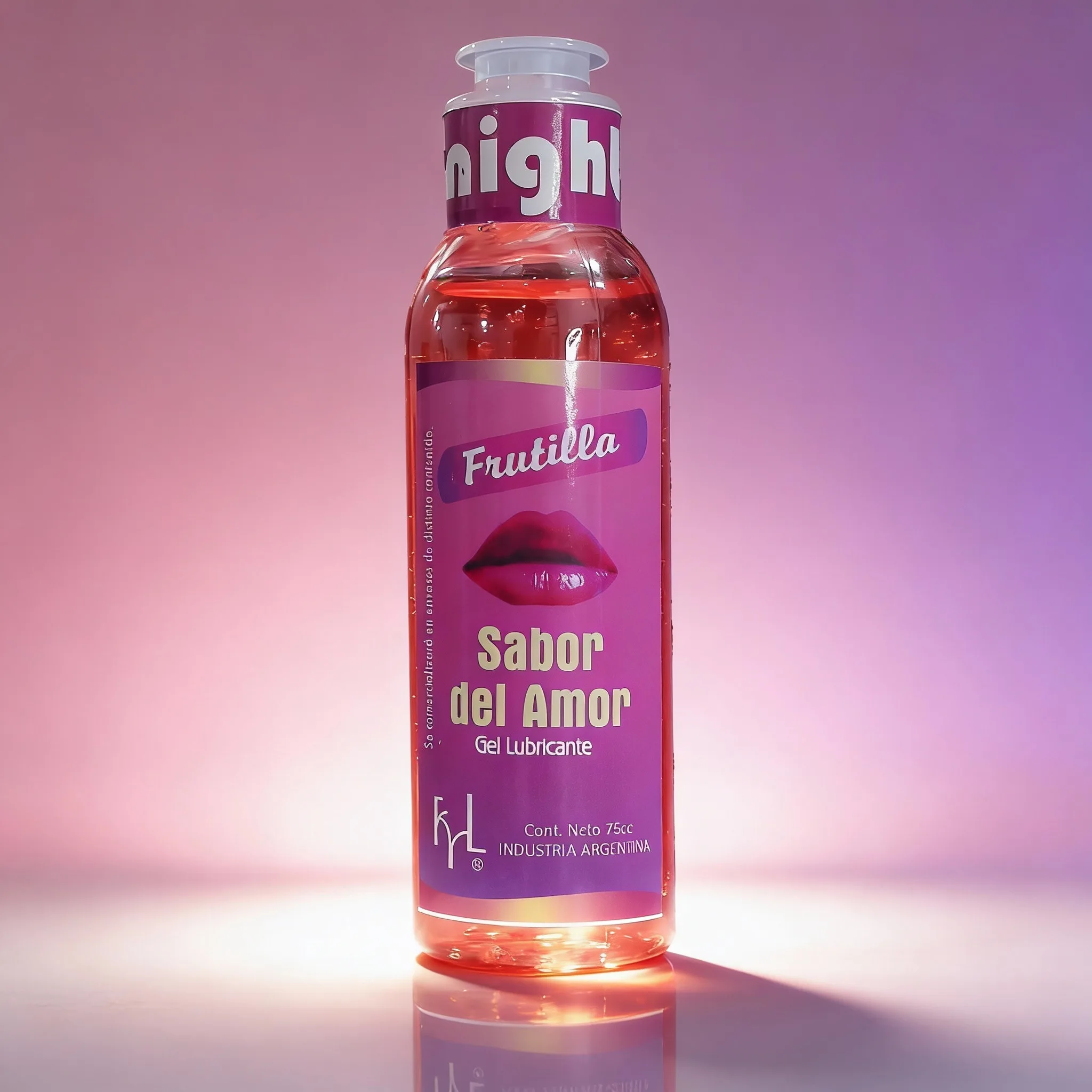 Gel Comestible Lubricante Frutilla Saborizado Masajes FYL: imagen 1