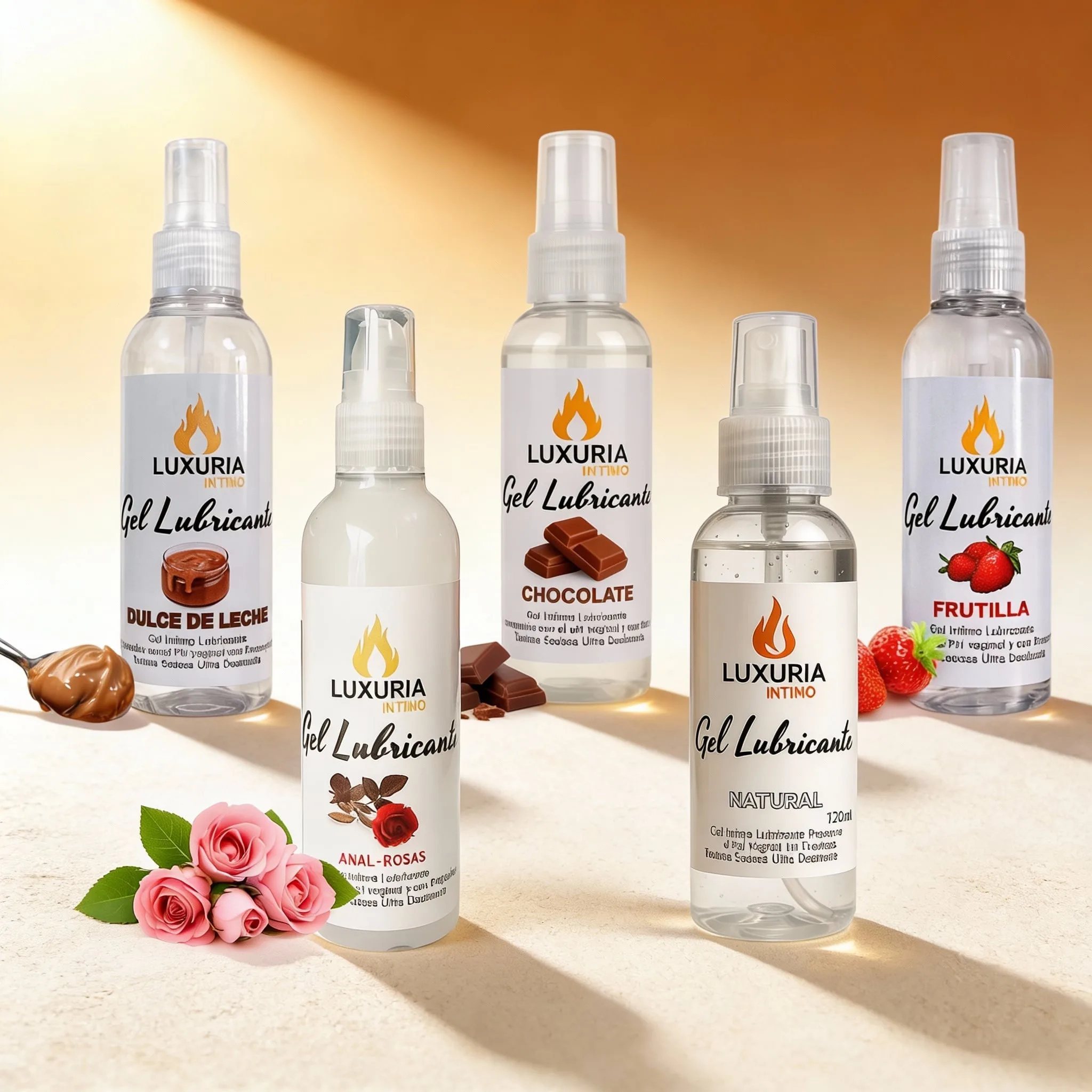 Combo Gel Lubricante Luxuria Pack x5: imagen 1