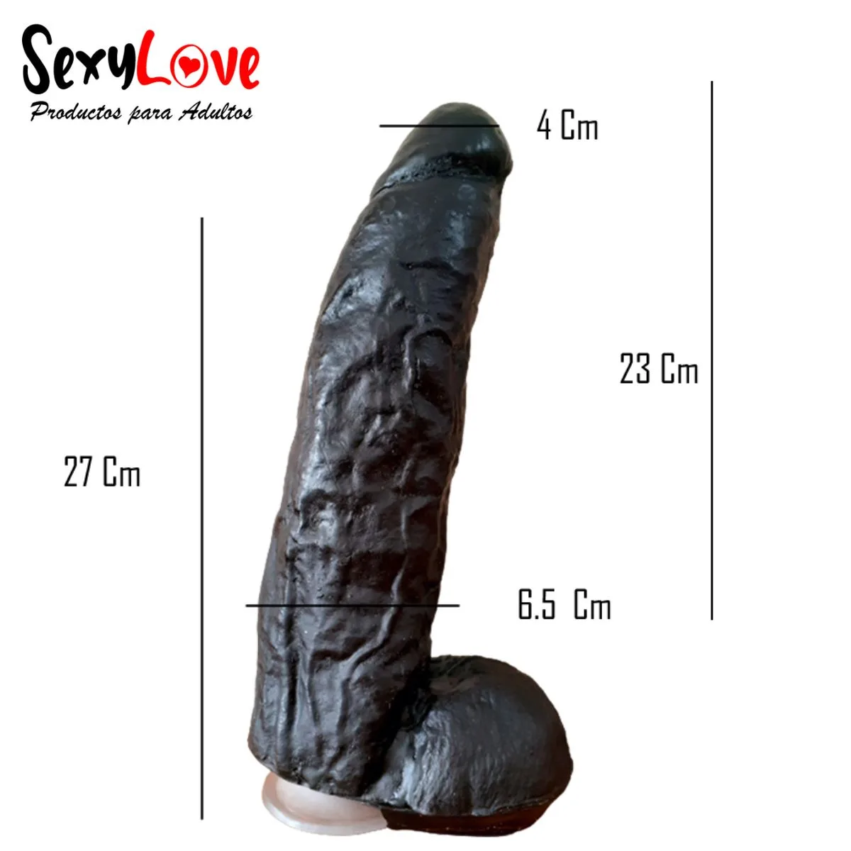 Consolador Pene Silicona Gran Tamaño 27x6.5cm: imagen 4