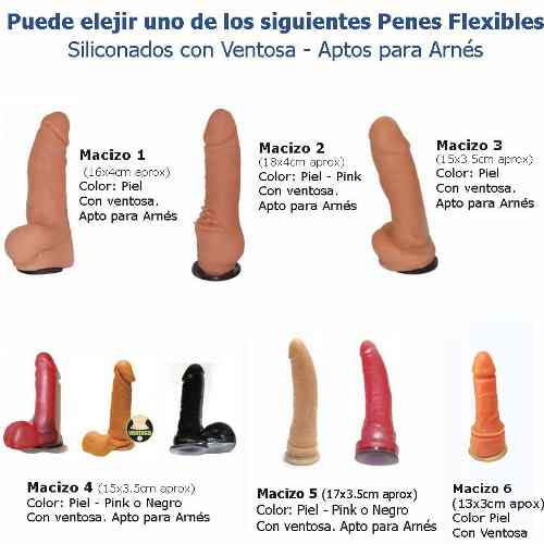 Arnes De Cuero + Pene Macizo Simil Piel