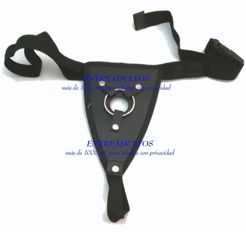 Arnes Pene Reforzado Cuero Cintura Anal Doble Peneatracion