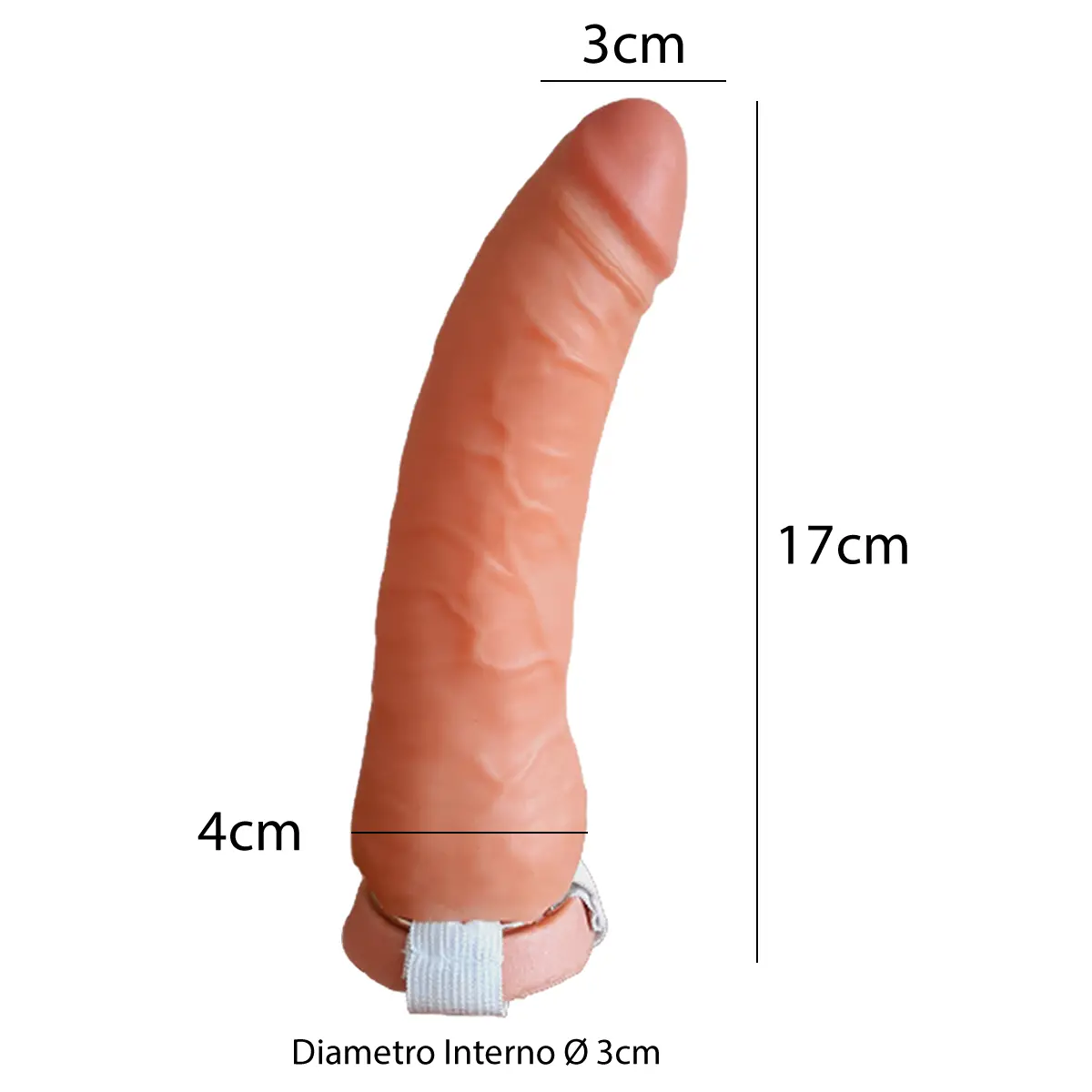 Protesis Peneana Semirigida Pellizcable Mod 3 (17x3cm): imagen 2