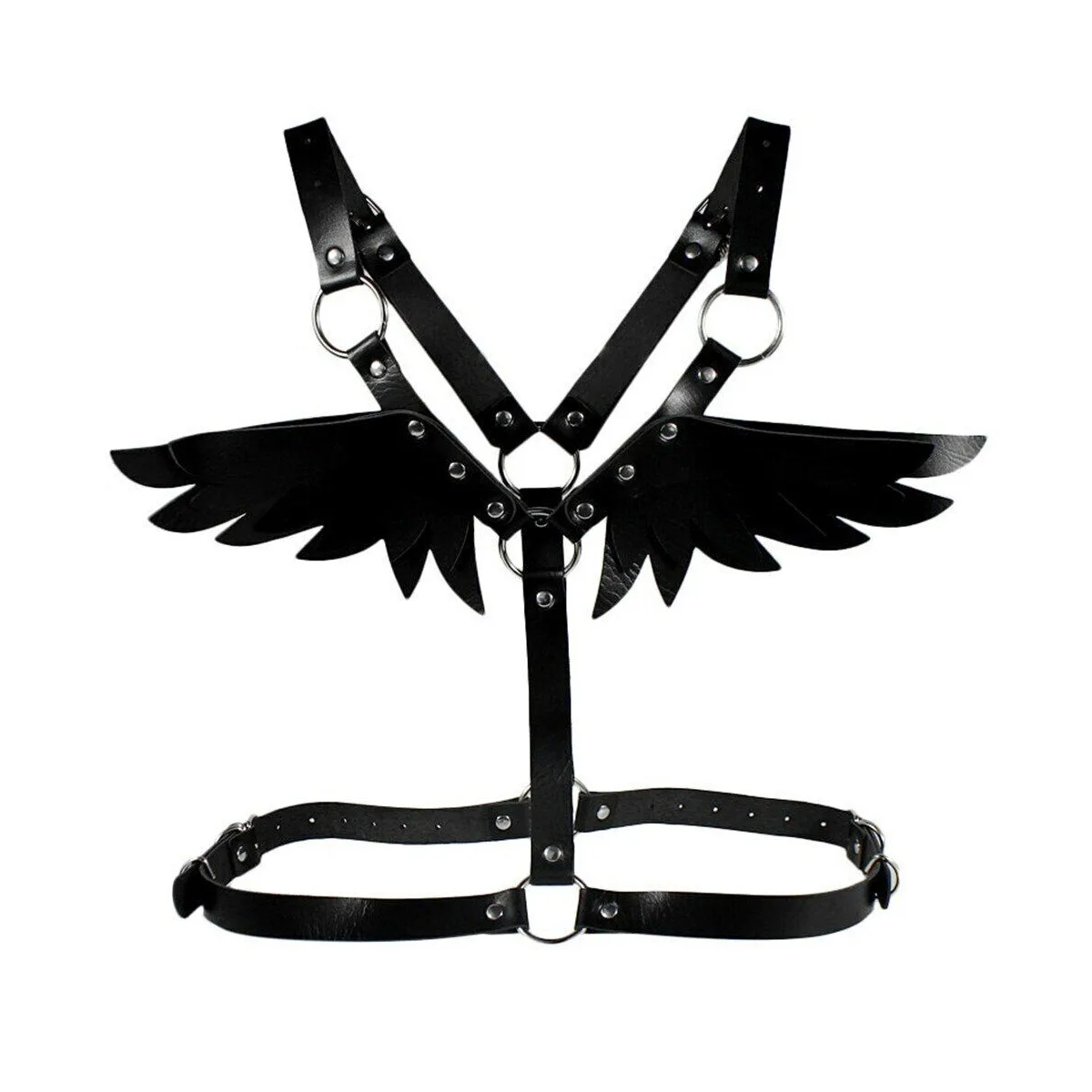 Alitas Alas de Cuero - Arnes Fetish Espalda: imagen 1