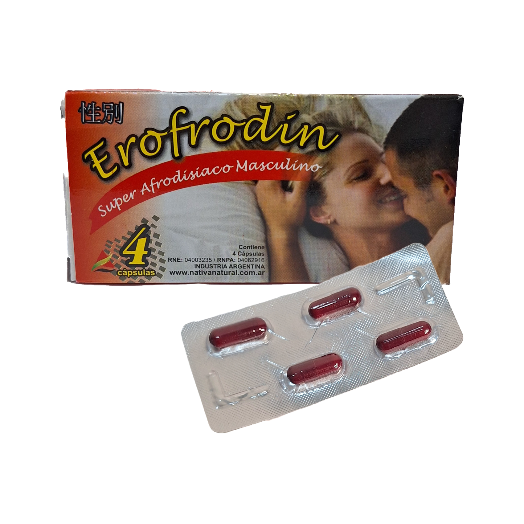 Erofrodin Vigor Masculino Caja x4 Capsulas: imagen 1