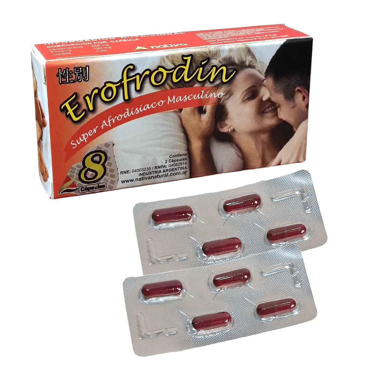 Erofrodin Vigor Masculino Caja x8 Capsulas: imagen 2