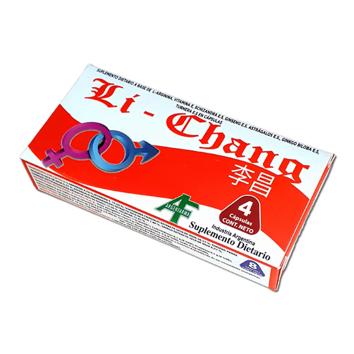 Li Chang 4 capsulas (1x4) - Vigor Masculino: imagen 1