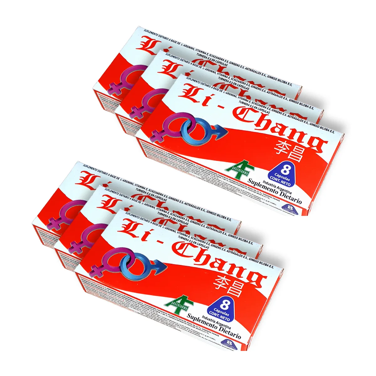 Li Chang 48 Capsulas (6x8) - Vigor Masculino: imagen 1