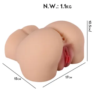 Masturbador Cola y Vagina de silicona (17 x 15cm): imagen 2