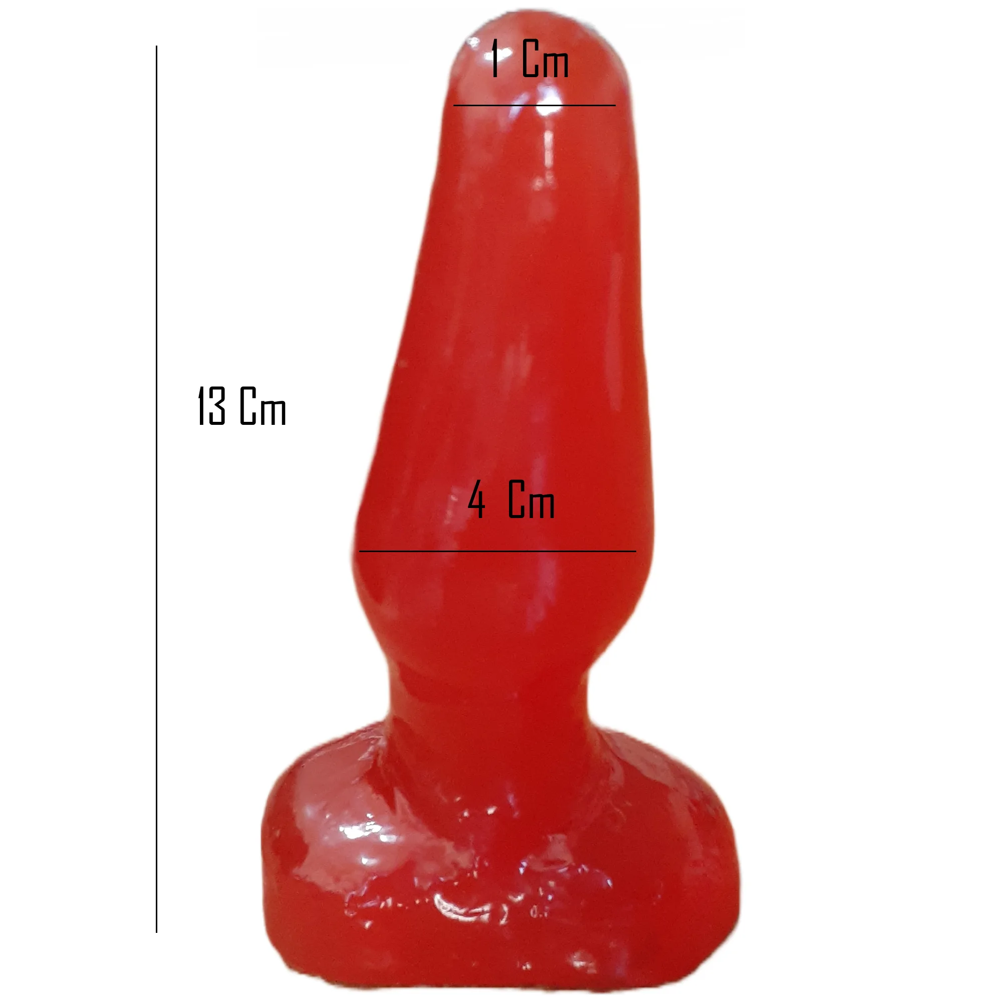 Plug Anal Conico + 12cm X 3.5cm - Inexpulsable: imagen 2