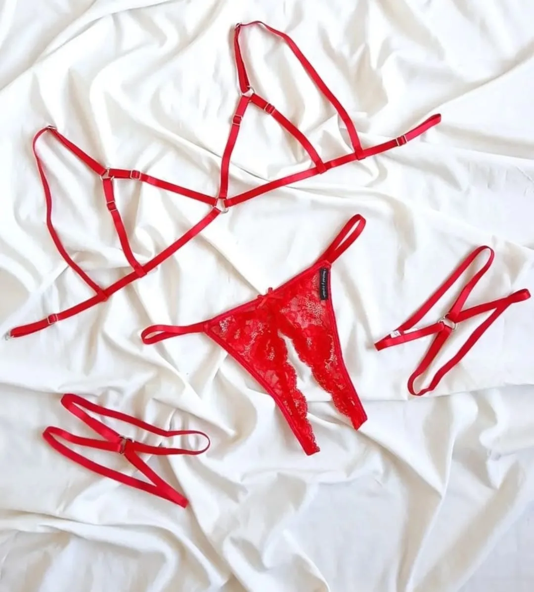 Conjunto Tanga Abierta Rutera Arnes (art 2013) Talle 90 a 110: imagen 3