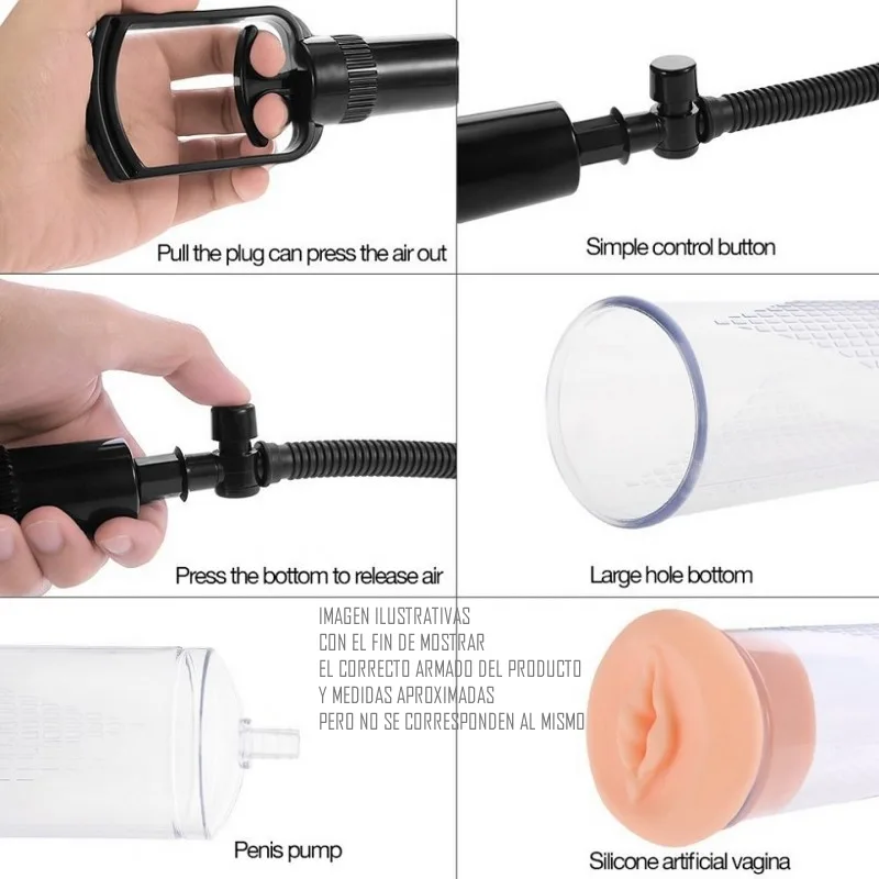 Bomba Vacio Peneana - Tubo 20 x 6 - Penis Pump Vagina