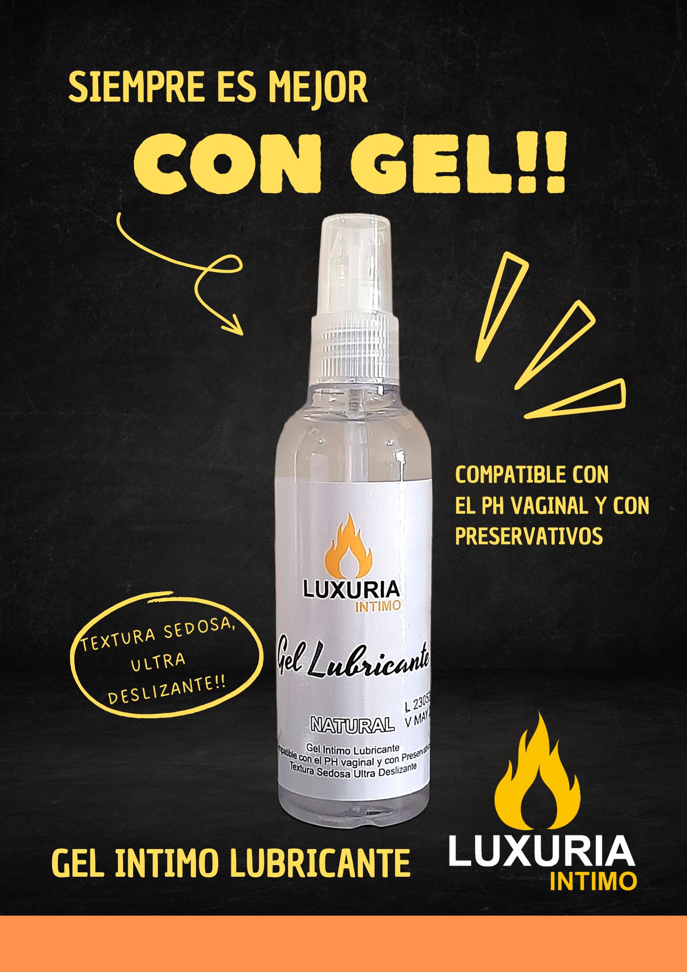 Gel Lubricante Intimo Luxuria